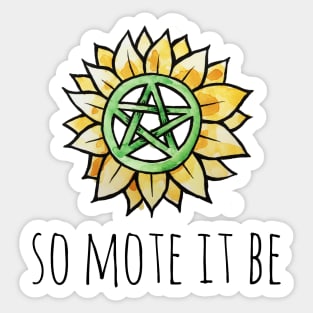 So mote it be Sticker